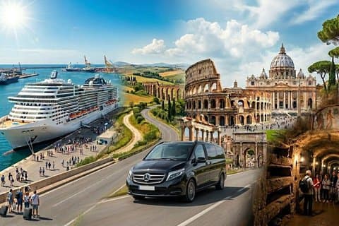 Private Shore Excursions from Civitavecchia Port: Rome highlights and the Catacombs