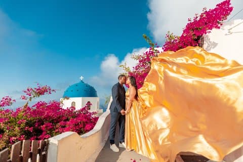 Santorini Vestidos voadores
