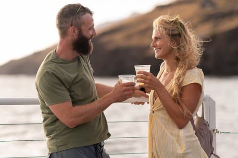 Maui Catamaran cocktailcruise bij zonsondergang vanuit Ma'alaea Harbor