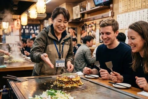 Hiroshima Okonomiyaki mat privat tur med licensierad Guide