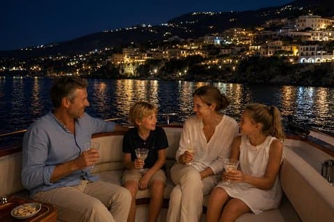 Sunset excursion with aperitif by boat