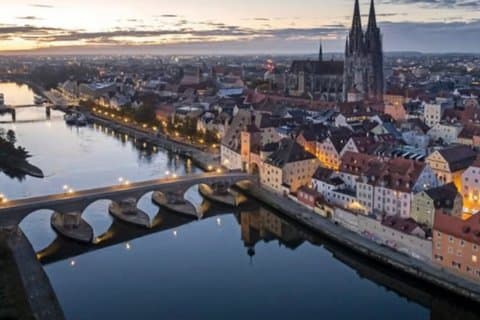 München Walhalla Regensburg og Landshut med bådtur