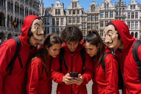 Outdoor Escape Game thema Team Heist in Brussel