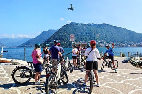 E-Bike tour vista lago di Como e vigneti svizzeri