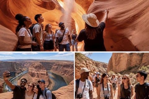 Grand Canyon Antelope Canyon Horseshoe Bend and Stargazing Tour