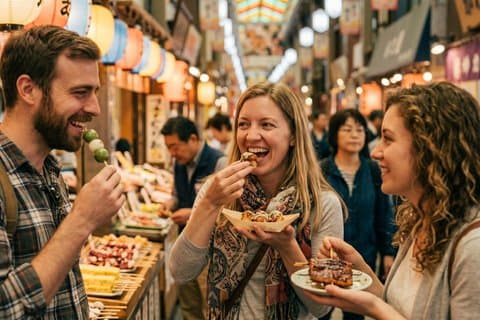 Excursión privada al mercado de Kioto Nishiki y Gion Food
