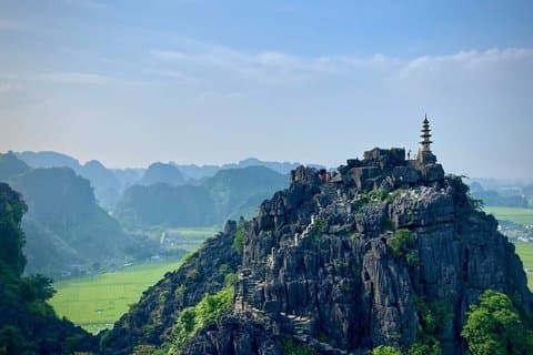 Ninh Binh hel dag Hoa Lu, Trang An & Mua Cave: Båt, cykel, buffé