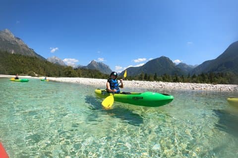 Iconic Sit-on-Top Kayak Tour on Soča River + FREE photos
