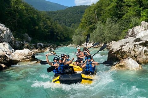 Adventure Rafting on Emerald River Soča + Free Photos
