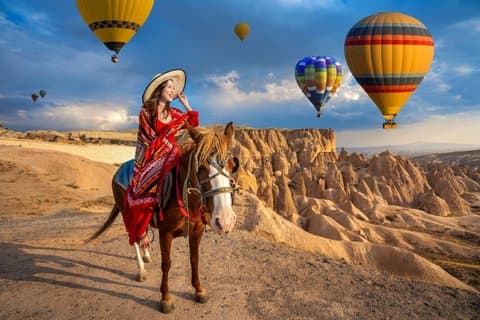 Fra Istanbul Cappadocia 2 dages tur med ballon