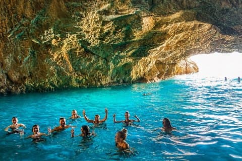 Kotor : Blue Cave 3 - hora GROUP tour de barco com speedboat moderno
