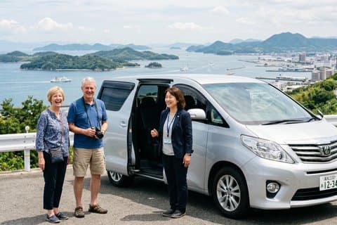 Port Pickup Takamatsu Visite privée Guide licencié et véhicule