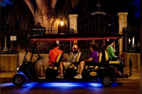 St. Augustine Ghost Tour på Premium Golf Cart med PiCk Up