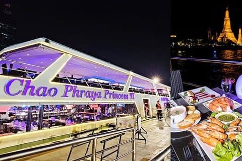 Crucero con cena en Bangkok : Crucero con cena princesa Chaophraya