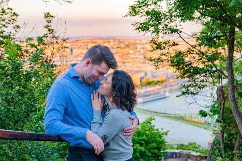 Budapest Photoshooting von der Citadella und dem Gellért Hill