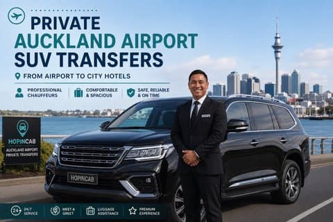 Direkte & Hurtig Auckland Lufthavn Transfer til / fra Hotel i SUV