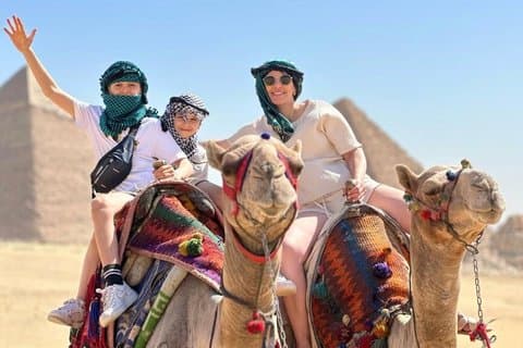 VIP Private Giza Pyramids Saqqara Memphis Tour Camel Ride lunch