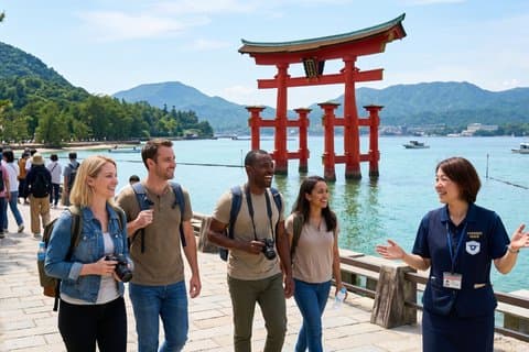 Hiroshima / Miyajima Tour privado de día completo con guía con licencia del gobierno