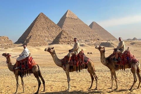 VIP Private Tour Giza Pyramids Saqqara Memphis Camel Ride Lunch