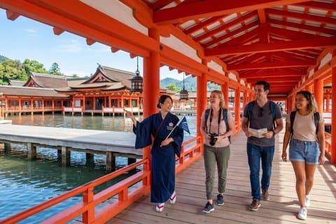Tour privado de medio día de Miyajima con guía con licencia del gobierno
