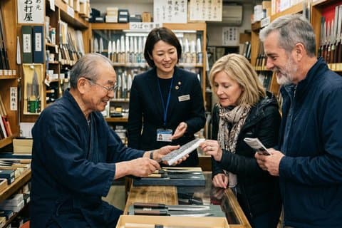 Kappabashi Knife Shopping Tour med statligt licensierad guide