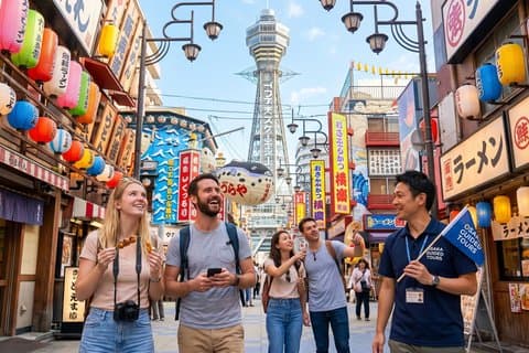 Excursão privada de 8 horas em Osaka com guia licenciado pelo governo