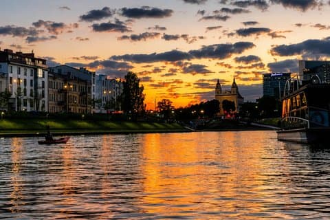 Vilnius Tour serale in kayak al tramonto nel Parco Regionale di Verkiu