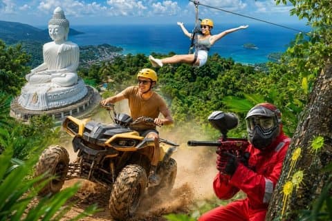 ATV Riding To The Big Buddha And Zipline In Phuket