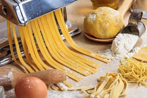 Fersk siciliansk pasta i Palermo