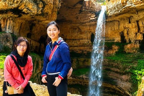 Grotta privata di Jeita, cascata di Harissa e Baatara | Da Beirut