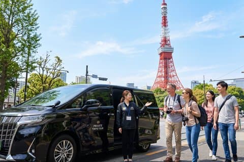 Tokyo Top 7 Sehenswürdigkeiten Private Tour mit lizenziertem Fortgeschrittener und Fahrzeug