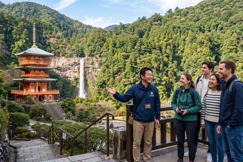 Viagem privada de dia inteiro à peregrinação de Kumano Kodo com guia licenciado pelo governo