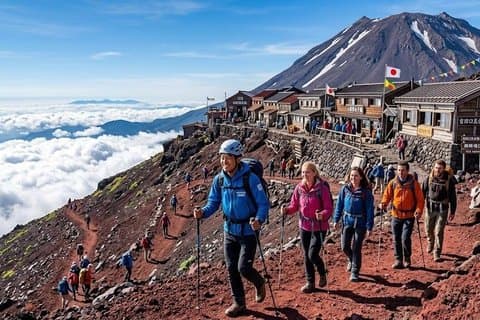 Mt. Fuji Overnight Summit Hike: Private Guided Tour Yoshida Trail
