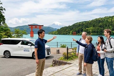 Fuji-bjerget og Hakone-området tur fra Tokyo med guide og køretøj