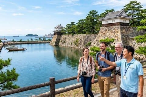 Tour privato di mezza giornata di Takamatsu con guida autorizzata dal governo