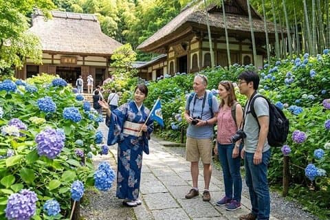 Gita privata ai templi e giardini zen di Kamakura con guida autorizzata dal governo