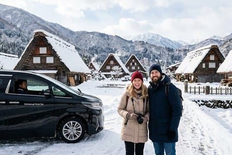Kanazawa til Shirakawago til Takayama: Kun engelsktalende chauffør