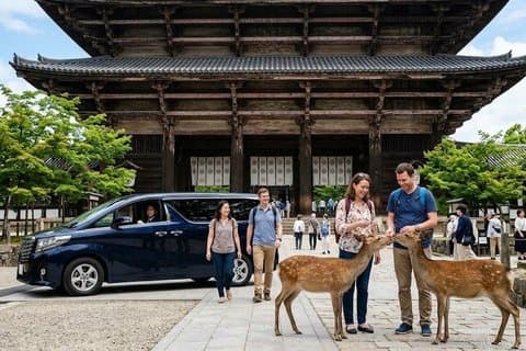 Excursão privada a Nara saindo de Osaka com motorista que fala inglês