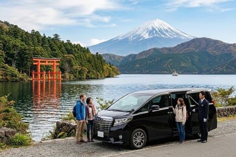 Hakone Gotemba Tour Tokyo DEP: alleen Engels sprekende chauffeur