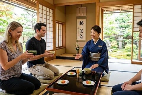 Visite privée d'une journée complète de la culture de la gastronomie et du thé à Kanazawa avec un guide agréé par le gouvernement