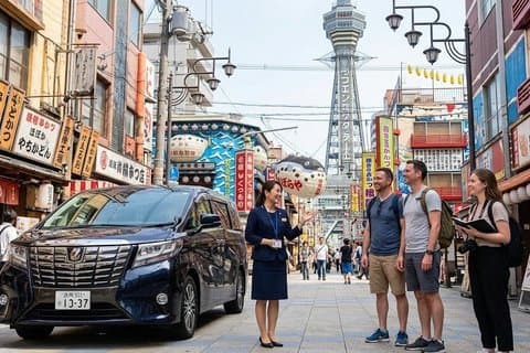 Osaka 8 uur durende tour met erkende gids en voertuig uit Kobe