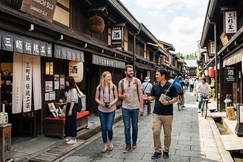 Takayama Arts & Crafts Lokal kultur privat tur med myndighetslisensiert guide