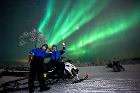 Noorderlicht jagen per sneeuwscooter - Rovaniemi