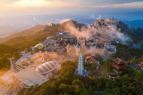 バ・ナ・ヒルズとゴールデンブリッジチケット（オプション）コースター付き