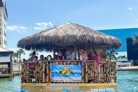 Fort Myers Beach 90 Minute Round Tiki Boat Cruise