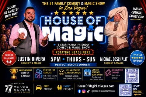 Vegas '#1 Gezinsvriendelijk House Of Magic Show At Delirious Club