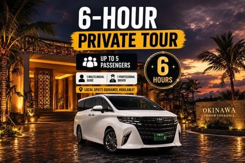 Okinawa Private Tour — Driver and Guide Included 1–5 Guests (6h)