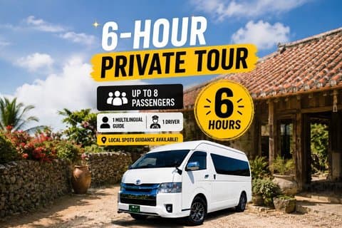 Excursão Privada de Okinawa — Condução e Guia Incluído 1–8 hóspedes (6h)