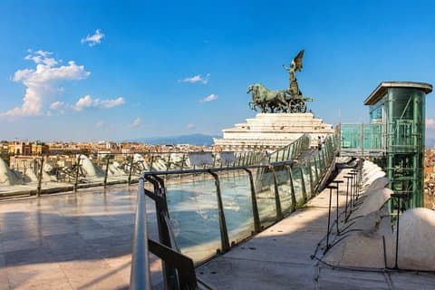 Acceso Vittoriano y terraza panorámica de 360° con audioguía