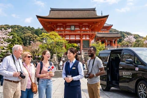 Visite privée de Kyoto avec guide et véhicule autorisés (Max 15 personnes)